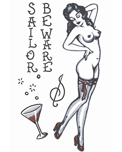 Tinsley Transfers 40_s Pinup Girl Temporary Tattoo