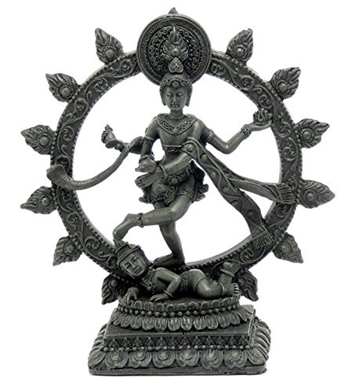 Bellaa Dancing Shiva Natraj Statue - Antique Color Finish - 6" Statue