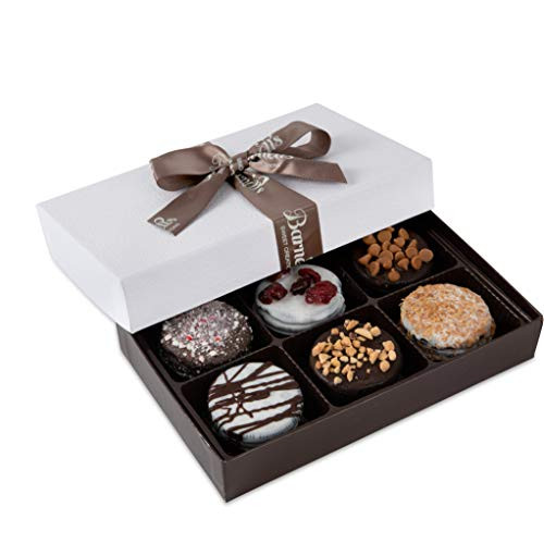 Barnett s Chocolate Cookies Favors Gift Box Sampler  Gourmet Christmas Holiday Corporate Food Gifts  Mothers  and  Fathers Day  Thanksgiving  Birthday or Get Well Care Package Idea  6 Unique Flavors