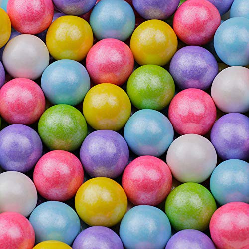 Gumballs for Gumball Machine - Shimmer Spring Mix 1 Inch Large Gumballs - Assorted Fruit Flavored Bubble Gum for Kids - Sweet Gum Balls in Bulk 2 Lb