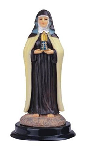 StealStreet Saint Clare Holy Figurine Religious Statue Decor, 5"