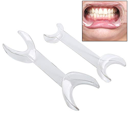 Oral Dentistry Dental double-headed T-Shape Intraoral Cheek Lip Retractor Mouth Opener Dental Orthodontic Tool Surgical Retractor-Clear-