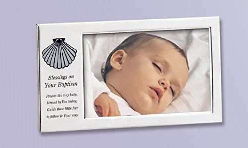 Cathedral Art W355 Blessings on your Baptism Baby Frame, 8 by 5-Inch