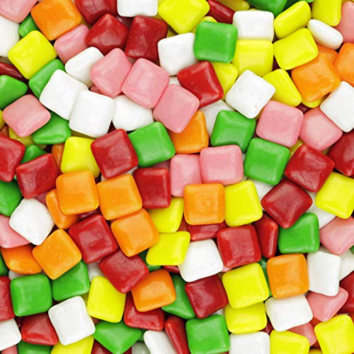 Chiclet Gum Tabs Mix - Assorted Flavors Chewing Gums - Chicle Tab Bulk Package  2.5 lb