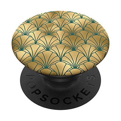 Vintage Retro Art Deco Shells Elegant Glam 1920_s Bold PopSockets Grip and Stand for Phones and Tablets