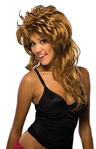 Rubie_s Rock-N-Roll Diva Long Wig  Brown  One Size