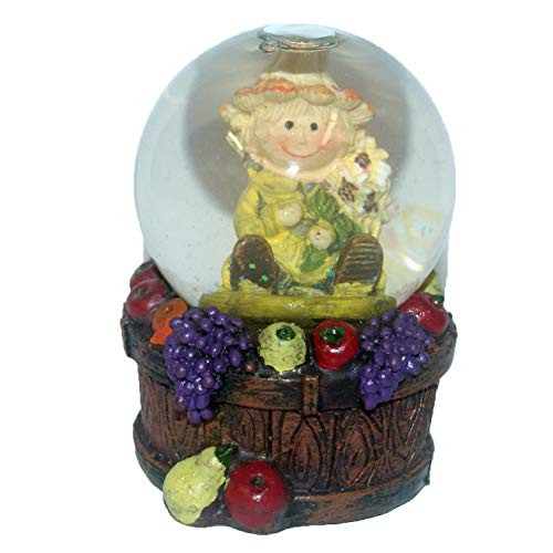 Connie N Randy 2inch  Scarecrow Snow Globe