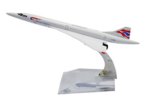 TANG DYNASTY(TM) 1:400 16cm Concorde British Airways Metal Airplane Model Plane Toy Plane Model TANG DYNASTY(TM) 1:400 16cm Concorde British Airways Metal Airplane Model Plane Toy Plane Model