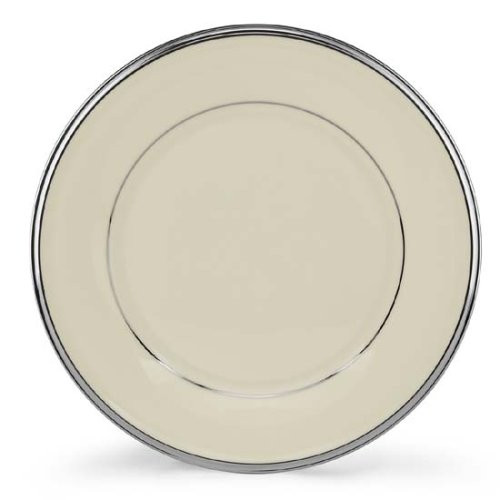 Lenox Solitaire Platinum Banded Ivory China Salad Plate