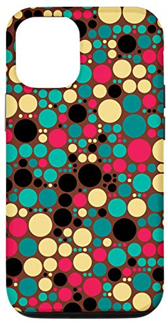 iPhone 12 12 Pro Polka Dots Case - Retro Vintage 70_s and 80_s Pattern Phone Case iPhone 12 12 Pro Polka Dots Case - Retro Vintage 70_s and 80_s Pattern Phone Case
