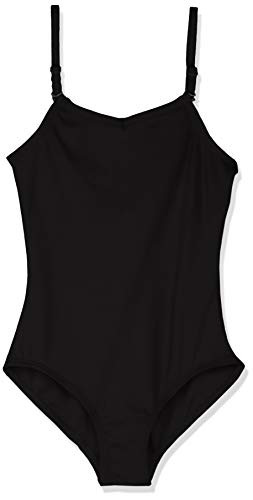 Capezio Girls_ Big Team Basic Camisole Leotard w Adjustable Straps  Black  X-Large