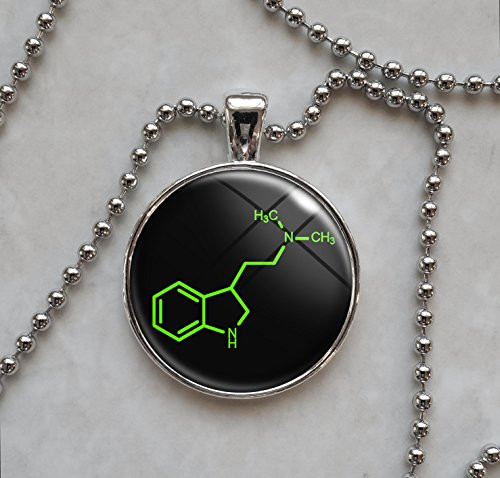 Dimethyltryptamine DMT Molecule Pendant Necklace
