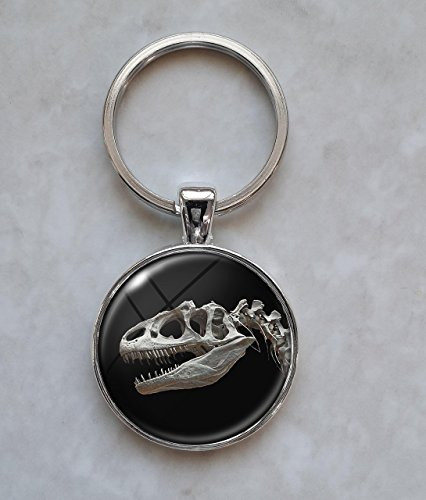 Dinosaur Allosaurus Skull Keychain