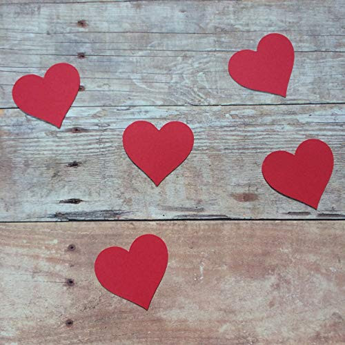 Heart Confetti  Valentines Decorations  Valentines Day Supplies  Heart Decorations  Table Scatter Heart Cut Out