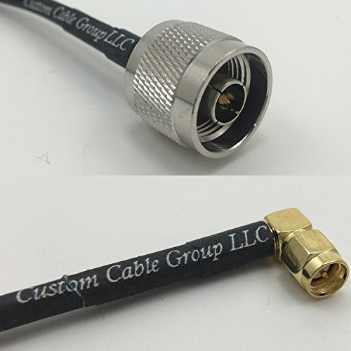 3 feet RG58 N MALE to SMA MALE ANGLE Pigtail Jumper RF coaxial cable 50ohm Quick USA Shipping