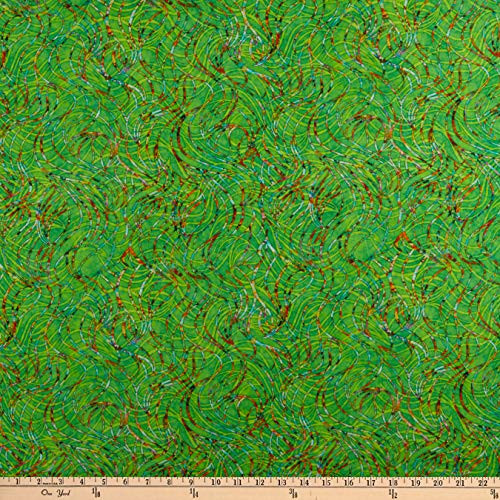 Fabric  and  Fabric QT s Evolution Radiance Ribbons Green  Fabric by the Yard