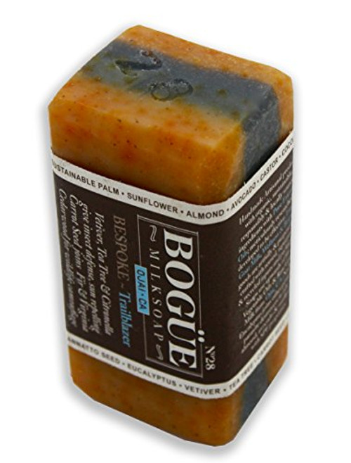 BOGUE Luxury Goat Milk Soap- N28 BESPOKE Trailblazer- Vetiver Tea tree and Citronella give insect defense sun repelling carrot seed join Fir and Virginia cedarwood for wildlife camouflage BOGUE Luxury Goat Milk Soap- N28 BESPOKE Trailblazer- Vetiver Tea tree and Citronella give insect defense sun repelling carrot seed join Fir and Virginia cedarwood for wildlife camouflage