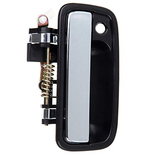 ZENITHIKE Black Door Handle Exterior Front Driver Left Side for Select 1995-2004 for T-oyota Tacoma