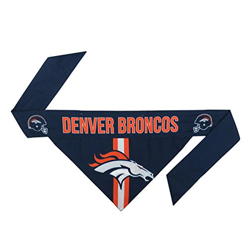 Littlearth NFL Denver Broncos Pet Bandanna  XS  Team Color -320601-BRNC-XS-