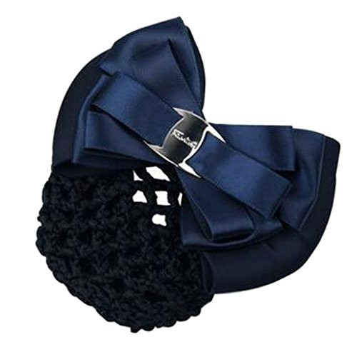 Ladies Snood Net Hair Clip Bun Cover Mesh Bow Barrette Professional Hairdressing N Ladies Snood Net Hair Clip Bun Cover Mesh Bow Barrette Professional Hairdressing N