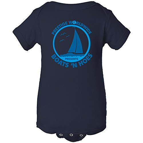 UGP Campus Apparel Prestige Worldwide Presents Boats _n Hoes - Funny Summer Movie Infant Creeper Bodysuit - 12 Month - Navy UGP Campus Apparel Prestige Worldwide Presents Boats _n Hoes - Funny Summer Movie Infant Creeper Bodysuit - 12 Month - Navy