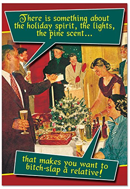 B2540XSG Box Set of 12 Box Of The Holiday Spirit Christmas Cards Humorous Christmas Greeting Cards; with Envelopes B2540XSG Box Set of 12 Box Of The Holiday Spirit Christmas Cards Humorous Christmas Greeting Cards; with Envelopes