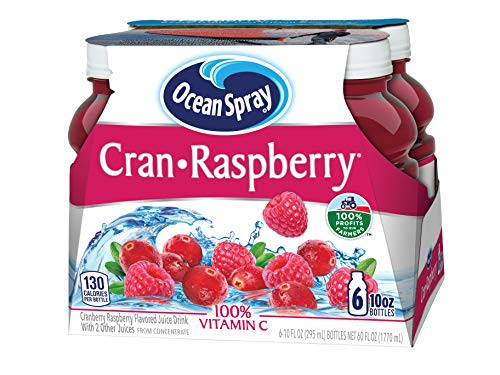 Ocean Spray Cran-Raspberry Juice Drink 10 Ounce Bottles -4 x Pack of 6- Ocean Spray Cran-Raspberry Juice Drink 10 Ounce Bottles -4 x Pack of 6-