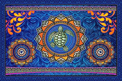 Sea Turtle 3D Tapestry Wall Hanging by Artist Dan Morris FREE Dan Morris Sticker Included Sea Turtle 3D Tapestry Wall Hanging by Artist Dan Morris FREE Dan Morris Sticker Included