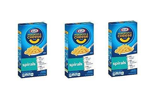 Kraft Macaroni  and  Cheese Dinner  Spirals  5.5 Ounce -3 Packs-