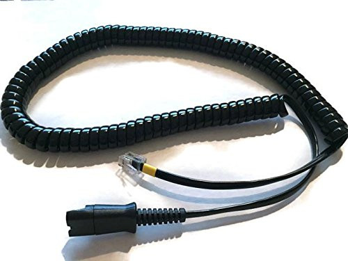 Yealink  Snom Headset Cord U10P-S for All Plantronics QD Headsets on Specific Yealink  Snom Models