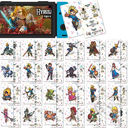 24 Pcs NFC Tag Cards for The Legend of Zelda Breath of The Wild  Botw for Link_s Awakening for Switch Switch Lite Wii U -Newest Drop Detail-