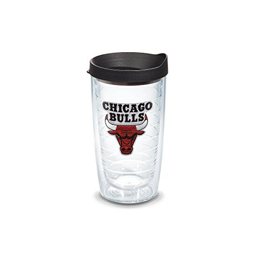 Tervis 1051580 NBA Chicago Bulls Primary Logo Tumbler with Emblem and Black Lid 16oz, Clear Tervis 1051580 NBA Chicago Bulls Primary Logo Tumbler with Emblem and Black Lid 16oz, Clear