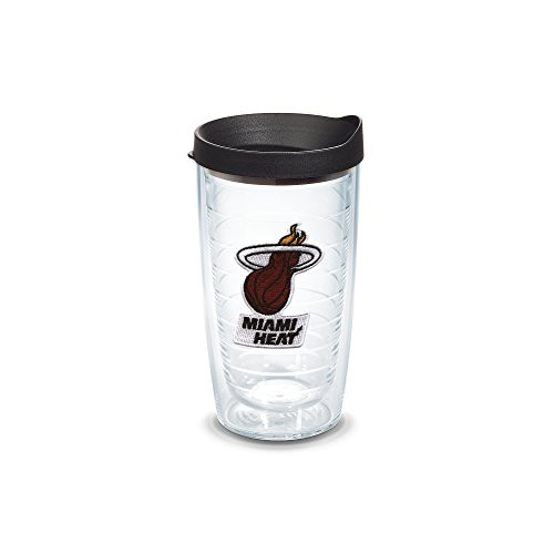 Tervis 1051583 NBA Miami Heat Primary Logo Tumbler with Emblem and Black Lid 16oz, Clear Tervis 1051583 NBA Miami Heat Primary Logo Tumbler with Emblem and Black Lid 16oz, Clear