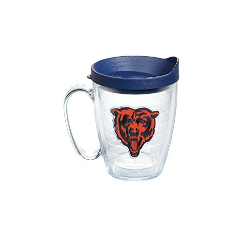 Tervis 1064561 NFL Chicago Bears Bear Tumbler with Emblem and Navy Lid 16oz Mug, Clear Tervis 1064561 NFL Chicago Bears Bear Tumbler with Emblem and Navy Lid 16oz Mug, Clear