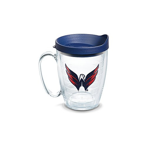 Tervis 1062520 NHL Washington Capitals Primary Logo Tumbler with Emblem and Navy Lid 16oz Mug, Clear Tervis 1062520 NHL Washington Capitals Primary Logo Tumbler with Emblem and Navy Lid 16oz Mug, Clear