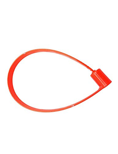 Disposable Plastic Security Seals Shipping Seal Padlock for Truck Tailgate Containers Numbered -Red  100pcs-