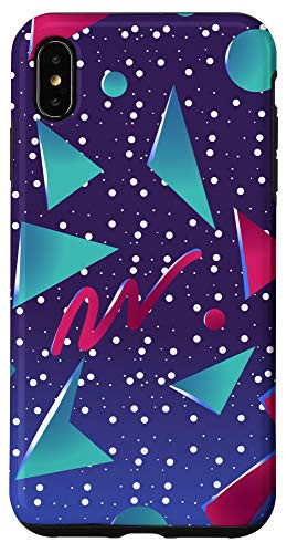 iPhone XS Max 90s Retro Colorful Geometric Pattern Memphis Style Case