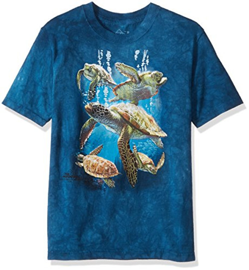 The Mountain Sea Trtl Family Child T-Shirt  Blue  XL