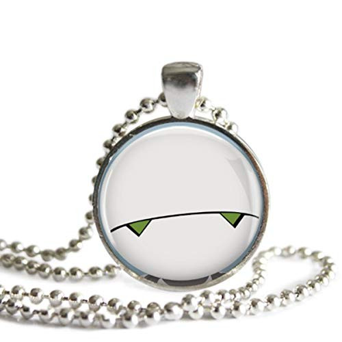 Hitchhiker_s Guide To The Galaxy Marvin 1 Inch Silver Plated Pendant Necklace or Keychain