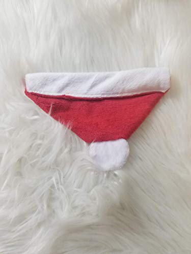 Christmas Santa Hat Over the Collar Dog Bandana XXL