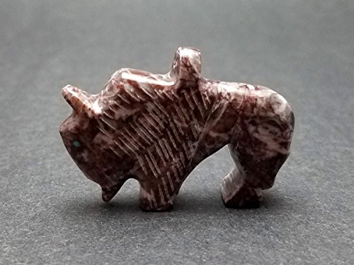 Hand Carved Purple Sugilite Stone Buffalo Pendant