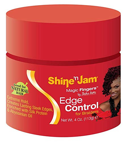 Ampro Shine-N-Jam Magic Fingers Edge Control Gel For Braiders -Pack of 2-