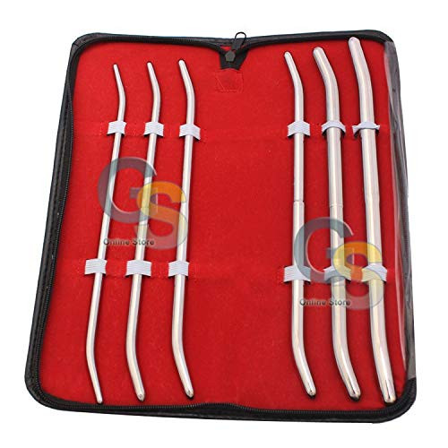 Pratt Uterine Dilator Set of 6 PCS Curved Gynecology G.S Instruments