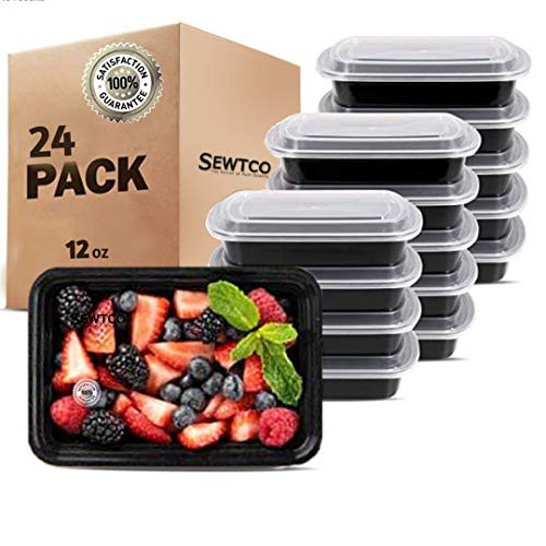 SMALL Meal Prep Containers 24 Pack Mini Microwave Freezer Safe Food Storage Containers Meal Prep Best Disposable Plastic Food Prep Lunch Containers With Lid Bento Box 24 Pack 12oz by SEWTCO SMALL Meal Prep Containers 24 Pack Mini Microwave Freezer Safe Food Storage Containers Meal Prep Best Disposable Plastic Food Prep Lunch Containers With Lid Bento Box 24 Pack 12oz by SEWTCO