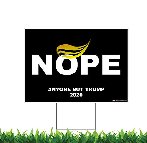 M and R 2 Sided Nope 12x18-inch Yard Sign -Outdoor  Weatherproof Corrugated Plastic- Metal Stake Included M and R 2 Sided Nope 12x18-inch Yard Sign -Outdoor  Weatherproof Corrugated Plastic- Metal Stake Included