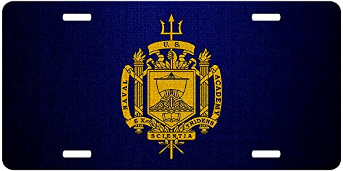 ExpressItBest Premium Aluminum License Plate - U.S. Naval Academy -USNA-  Insignia