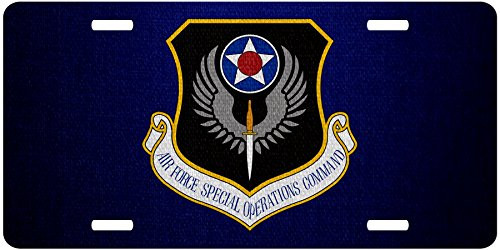 ExpressItBest Premium Aluminum License Plate - U.S. Air Force Special Operations Command -AFSOC- Emblem ExpressItBest Premium Aluminum License Plate - U.S. Air Force Special Operations Command -AFSOC- Emblem