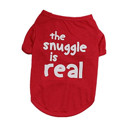 WEUIE Puppy Clothes Dog Pet Spring Summer The Angel Vest Sleeveless T-Shirts Clothes -S Red- WEUIE Puppy Clothes Dog Pet Spring Summer The Angel Vest Sleeveless T-Shirts Clothes -S Red-