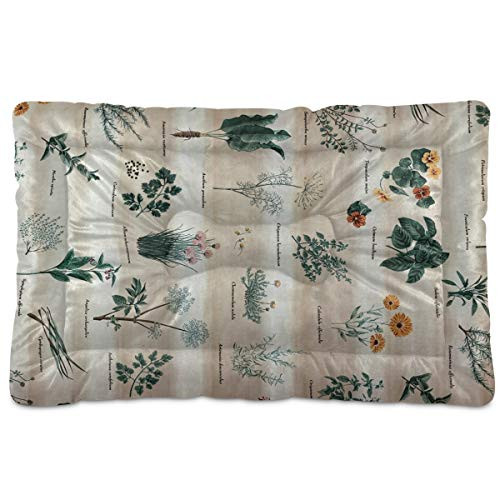 N-A Dog Beds Flowers Design for Small Dogs Cats Pet Bed Pad for Crate 18 x 24 Machine Wash
