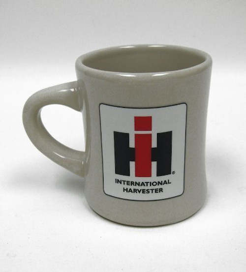 M. CORNELL IMPORTERS White Stoneware 8oz Diner Mug with IH Logo M. CORNELL IMPORTERS White Stoneware 8oz Diner Mug with IH Logo